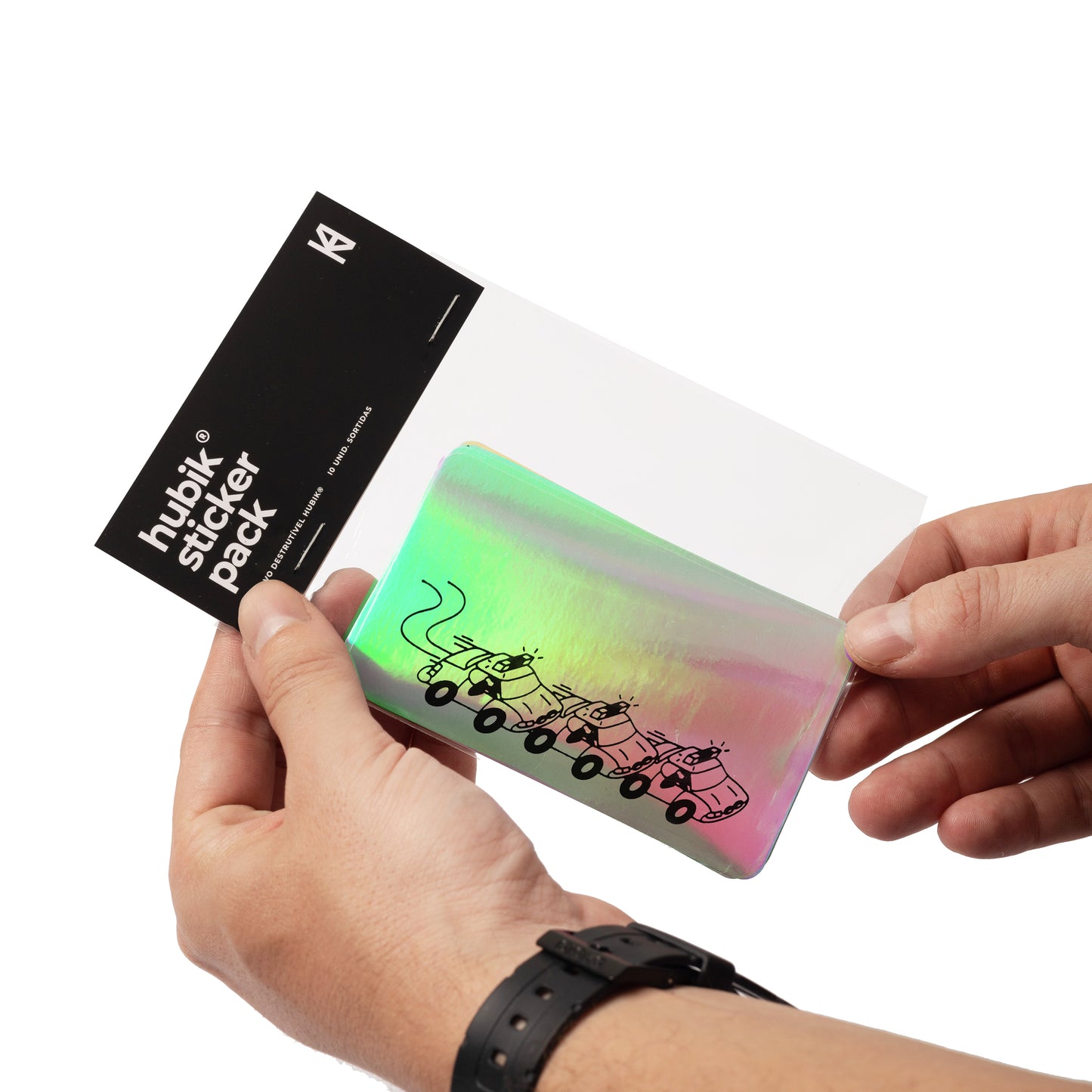 HUBIK® 10 Years Holo EggShell Sticker Pack