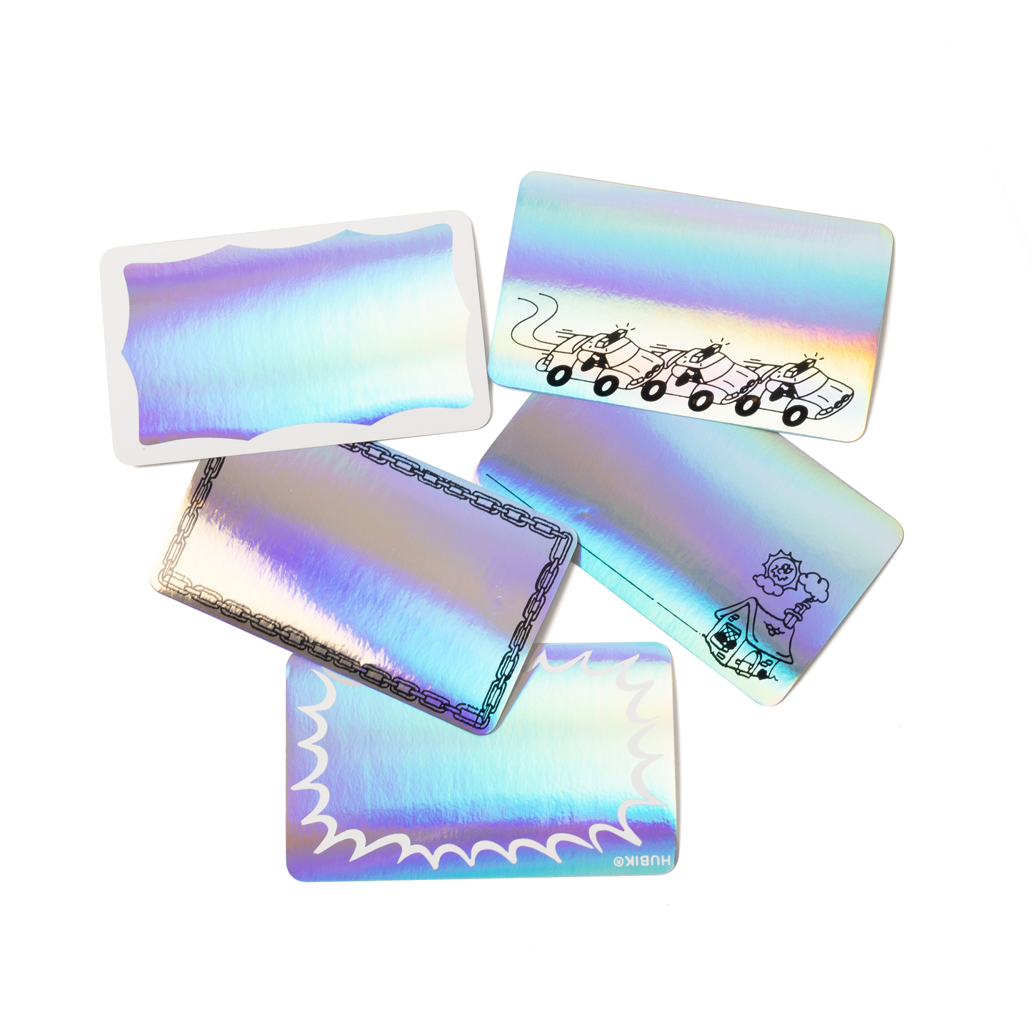 HUBIK® 10 Years Holo EggShell Sticker Pack