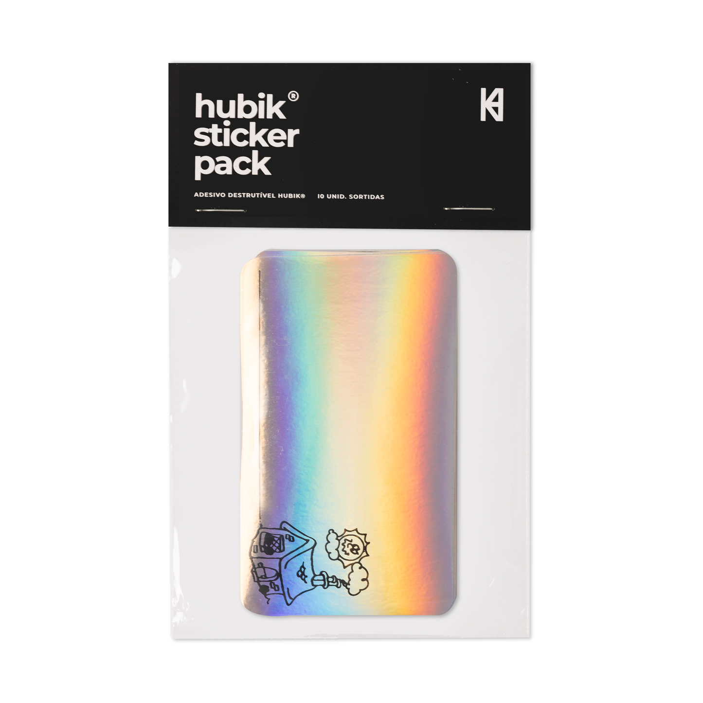 HUBIK® 10 Years Holo EggShell Sticker Pack